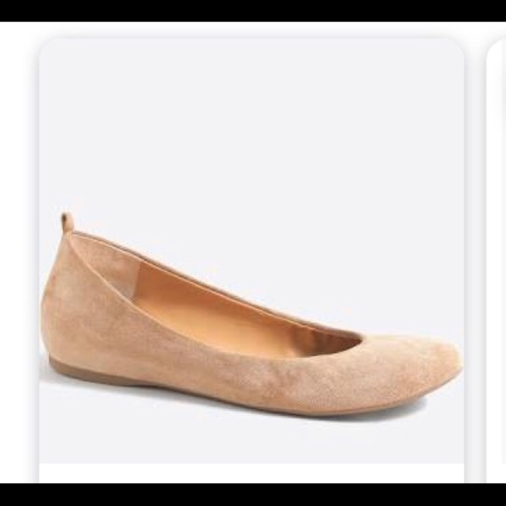 J Crew suede Anya flats